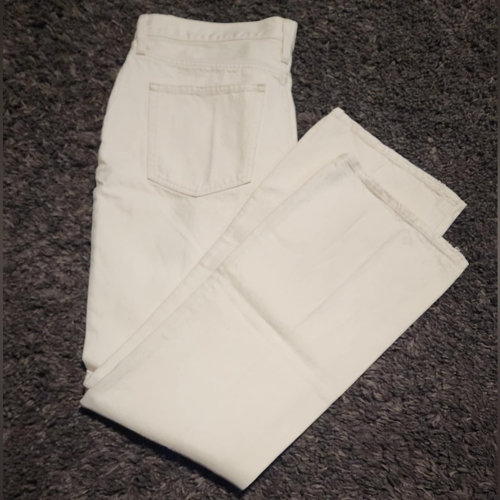 J. CREW High-rise Full Length Demi Boot Oatmeal 100% Cotton Sz.31Tx33 NWT** - Picture 8 of 8